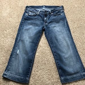 7 for all mankind flare capris